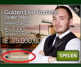 Hoe kan je Franse roulette in een live casino spelen?
